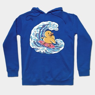 Funny Rubber Ducky Surfing on the Great Wave Off Kanagawa // Cute Rubber Duck Hoodie